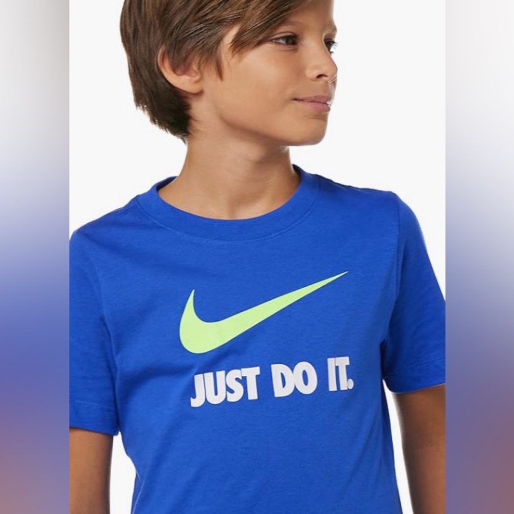 Boys blue Nike tee